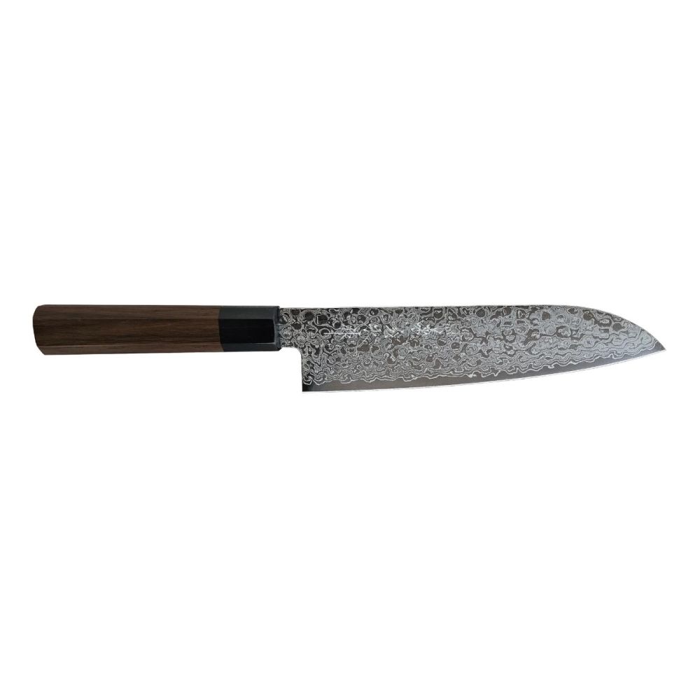 Kikuichi Nickel Warikomi Damascus 7  Santoku Knife