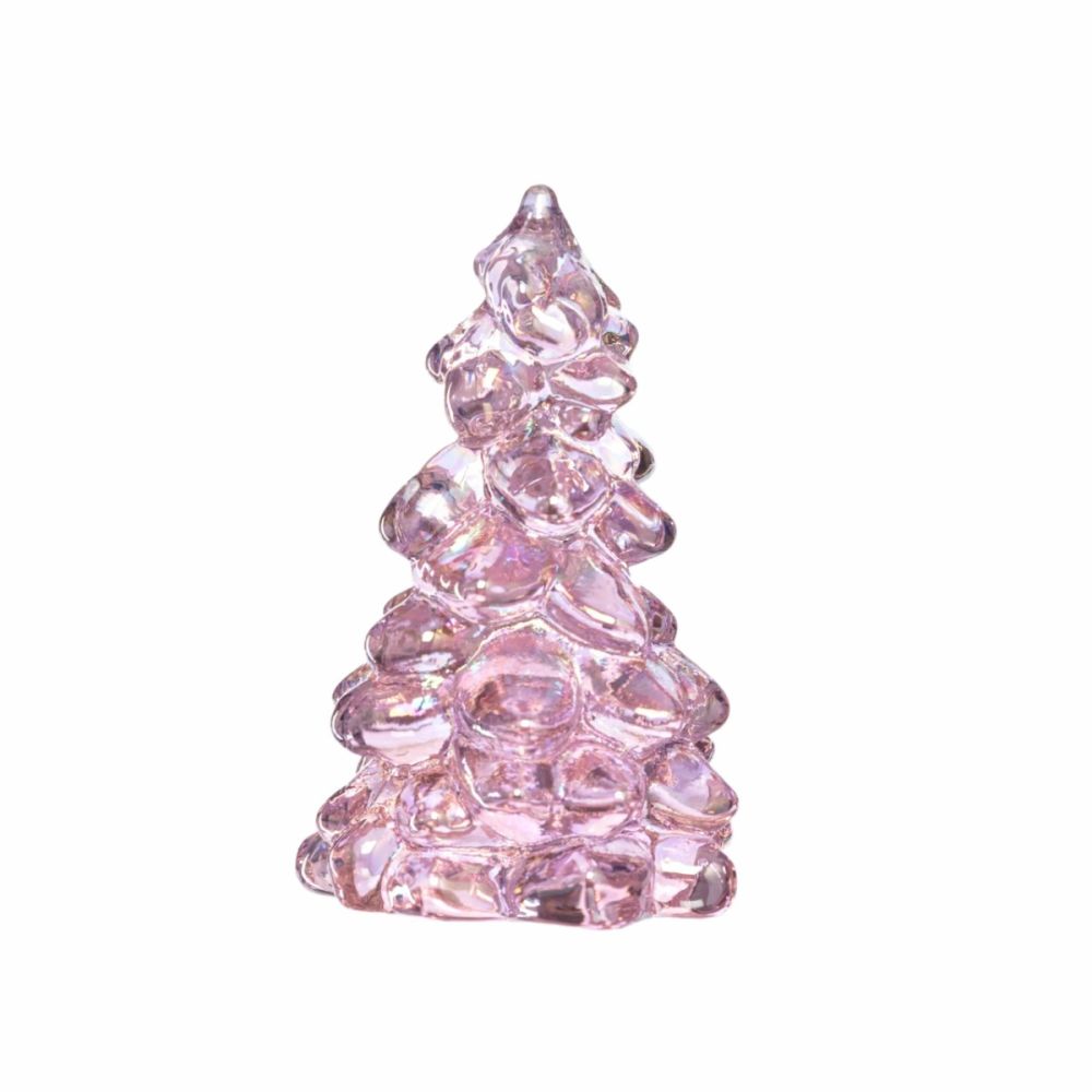 Mosser Glass Holiday Collection 2.75  Tree Figurine | Rose Carnival