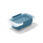 OXO Good Grips Prep & Go Container with Colander | Ocean Blue