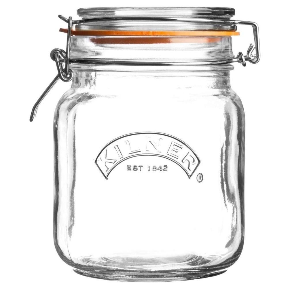 Kilner Swing Top Square Glass Jar | 1L