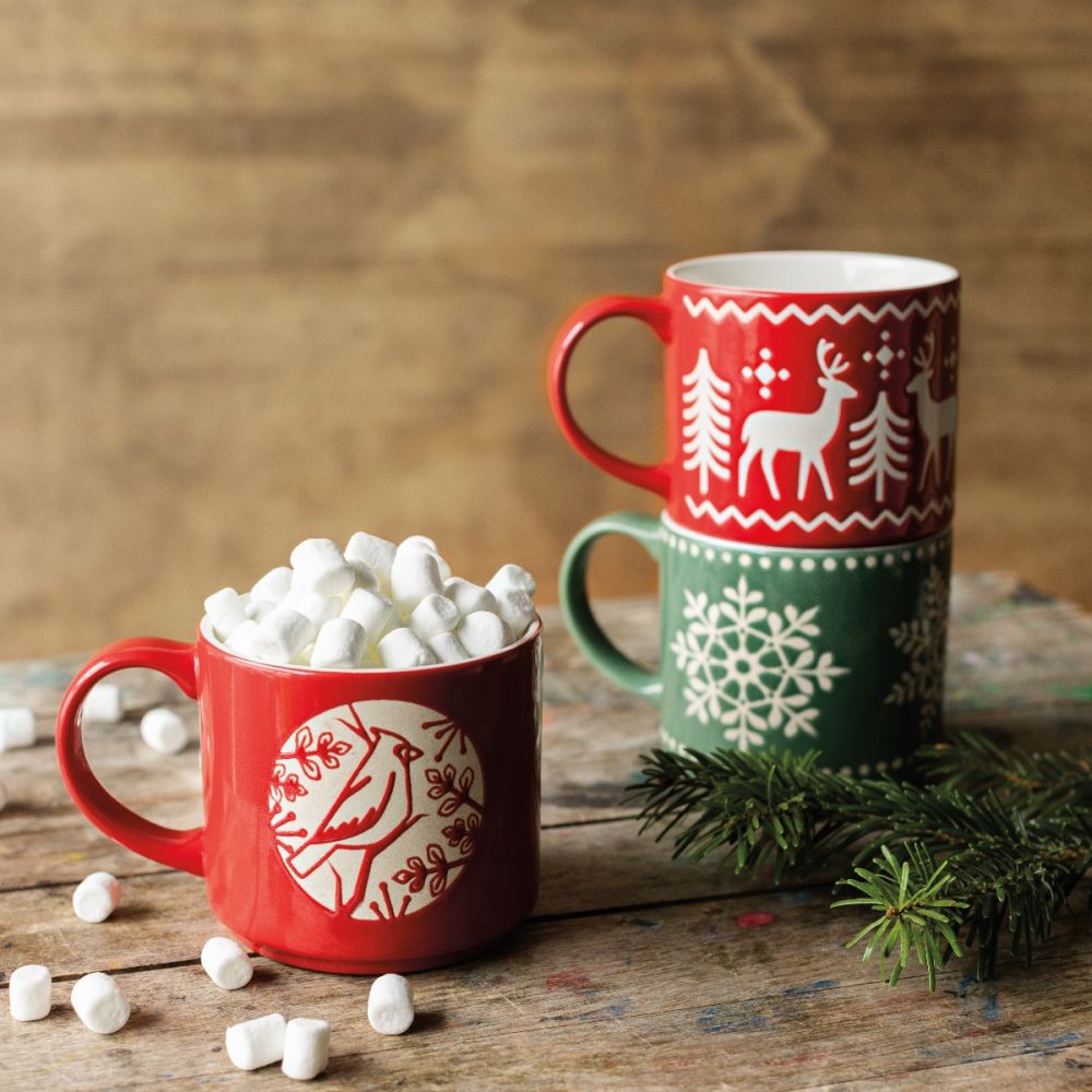 Now Designs by Danica 16oz Stacking Cardinal Mug | Good Tidings - Additional view