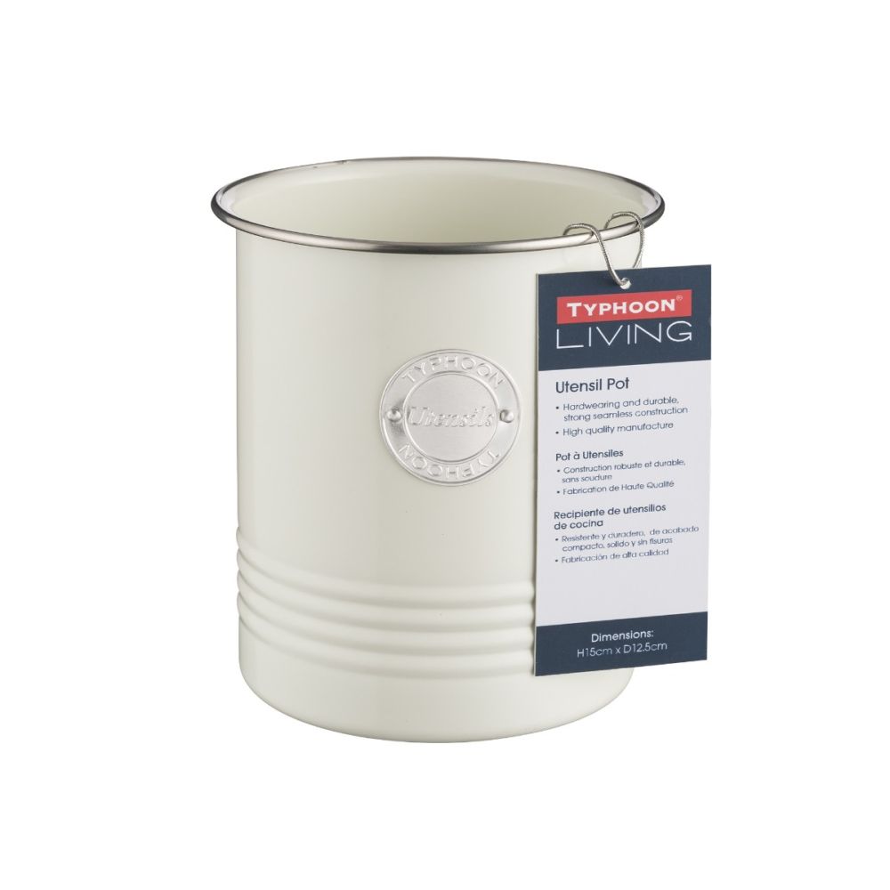 Typhoon Living Collection Utensil Pot | Cream - Additional view