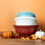 Mason Cash In The Pumpkin Patch S30 (1.25 Qt) Mixing Bowl | Cornflower - Additional view