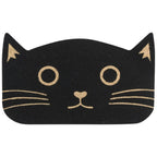 Danica Jubilee Coir Fiber Doormat | Black Cat Shaped