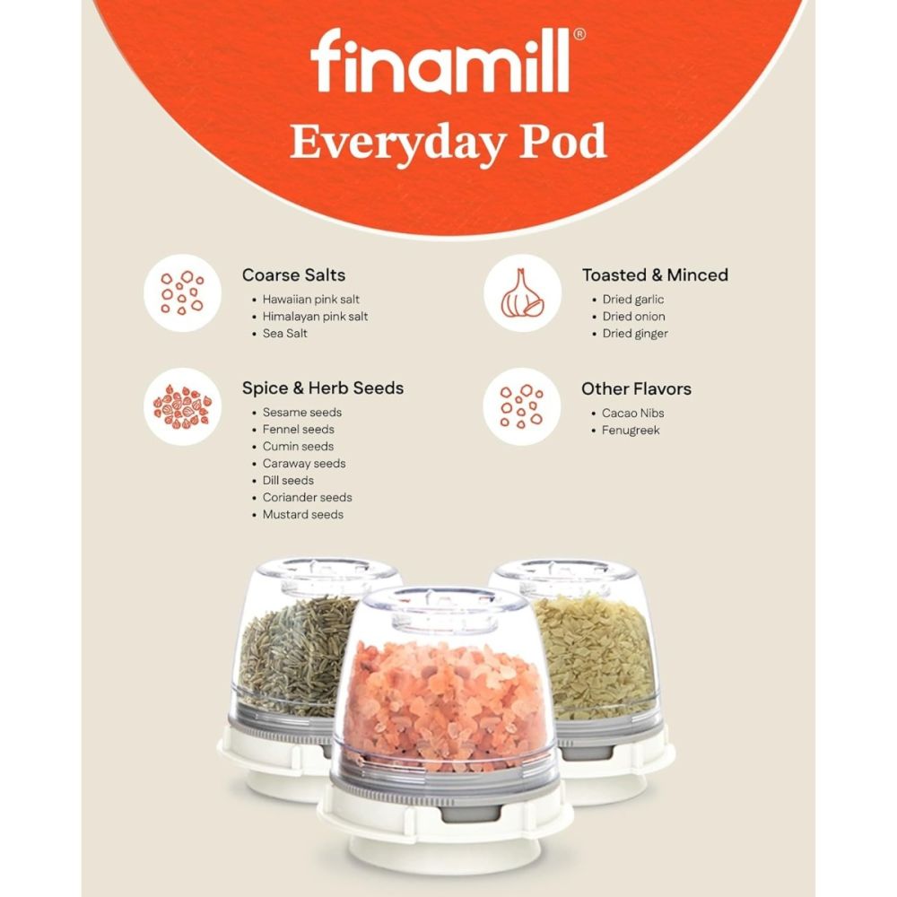 FinaMill Classic Battery Spice Mill | Sangria Red - Additional view