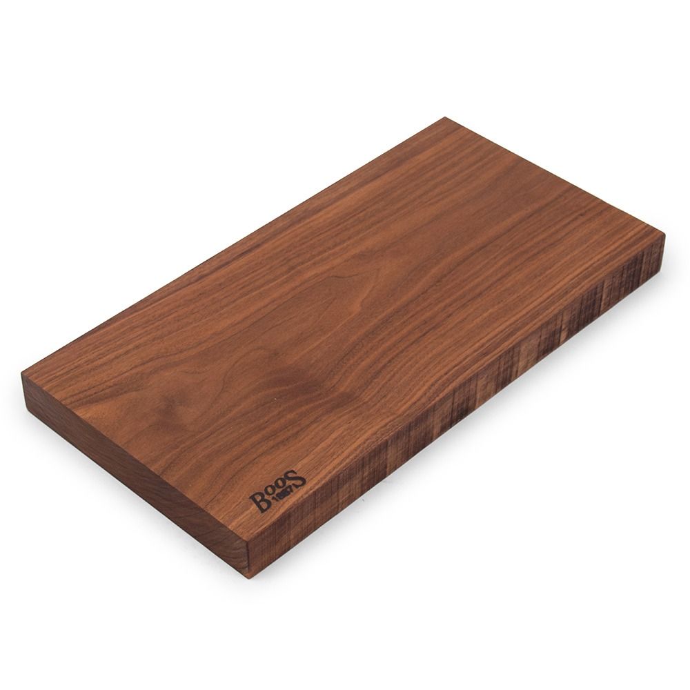 John Boos 1887 Rustic Edge Walnut Cutting Board 21 x12 