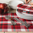 Now Designs by Danica Second Spin 20  Napkins (Set of 4) | Tannenbaum Plaid - Additional view