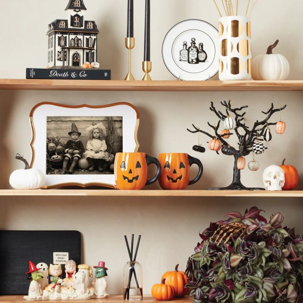 Lenox Vintage Halloween Dessert Plate Set | 4-Piece - Additional view